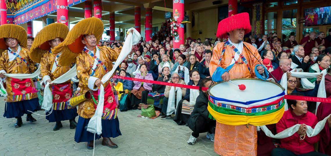 Preghiera per la lunga vita presso il Tempio Tibetano Principale di Dharamsala