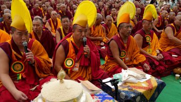 Inaugurazione della nuova area dedicata al dibattito al Monastero di Drepung