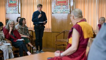 Sua Santità il Dalai Lama incontra gli studenti dell’Università della California di San Diego