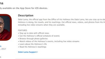 La App ufficiale del Dalai Lama
