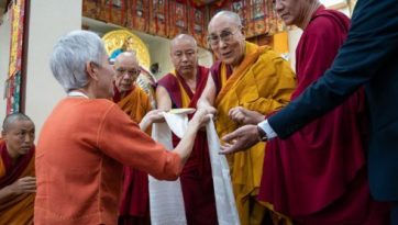 Primo giorno di insegnamenti a Dharamsala